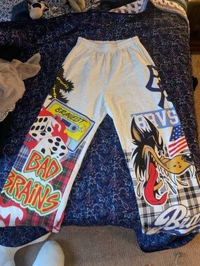 Bravest Studios PATCHWORK BAGGY SWEATPANTS (Grey)